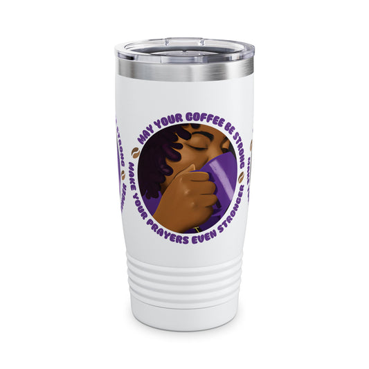 Blessings over Coffee Ringneck Tumbler, 20oz