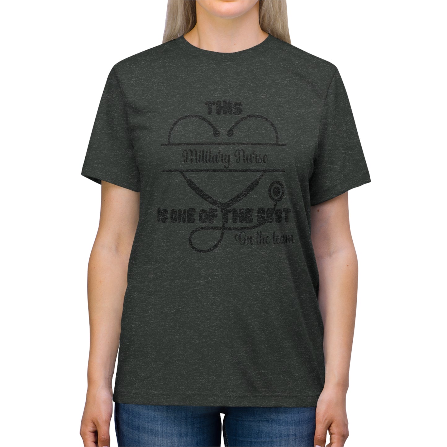 Military Nurse Triblend Tee